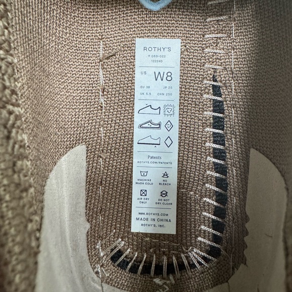 Rothy’s The Driver Loafer Women’s Size 8 Neutral Brown / Beige LIKE NEW - Picture 9 of 9